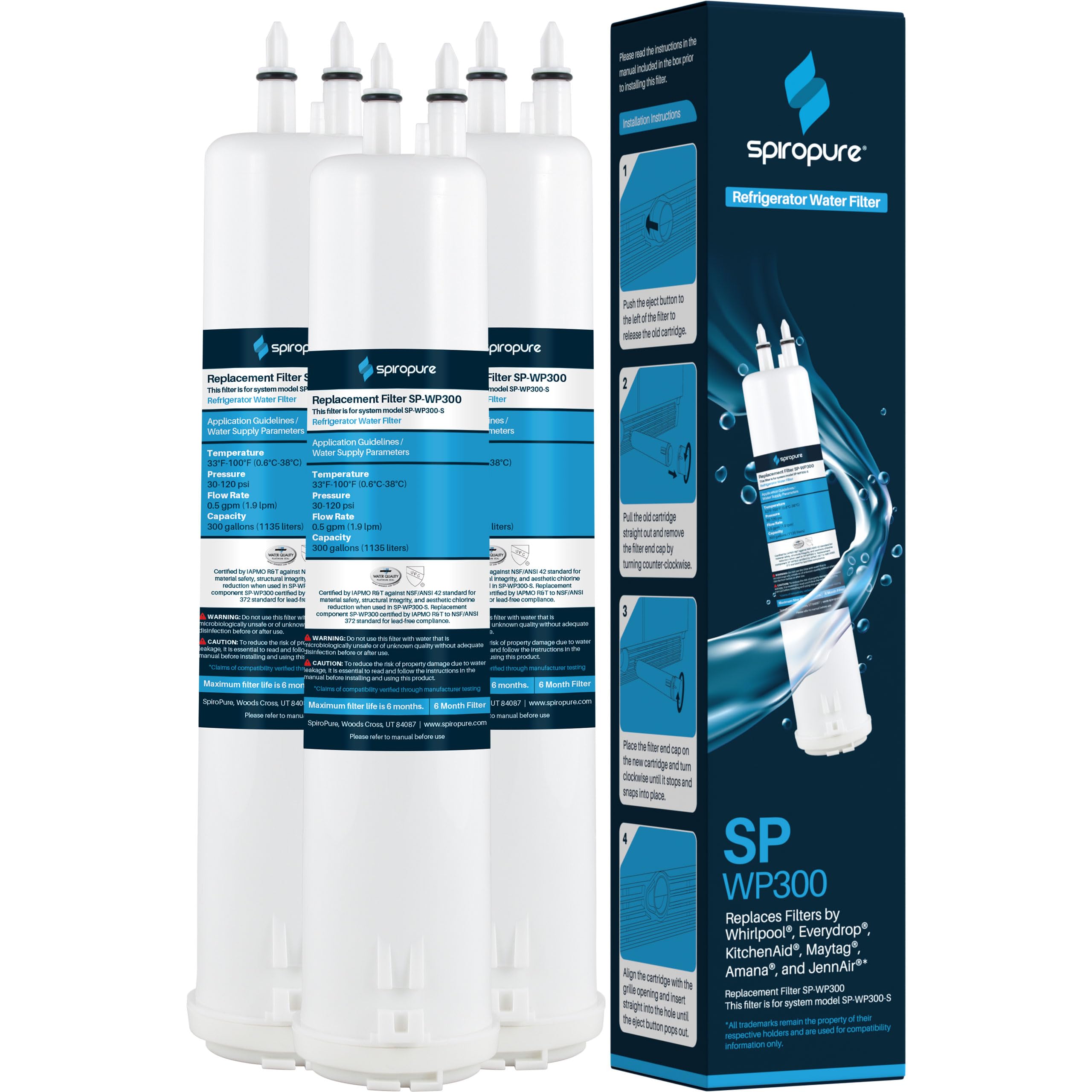 Amazon.com: SpiroPure SP-WP300 NSF-Certified Refrigerator